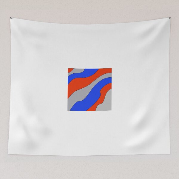 Item preview, Wave Streams Art: Blue, Red, Gray designed and sold by Sophiaesq.