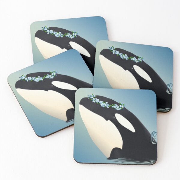 Item preview, Orca and Forget Me Nots  designed and sold by Krystal  Thomas.