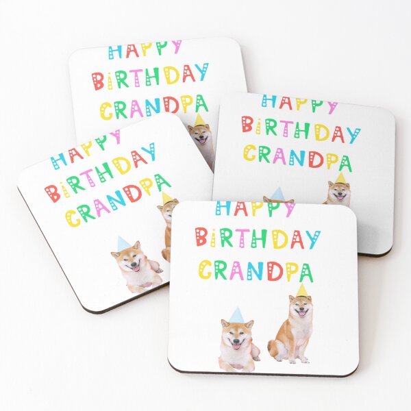 Item preview, Happy birthday grandpa with dog designed and sold by adrianazola.