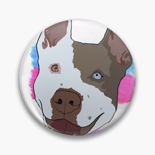 Item preview, Bigender pride pitbull  designed and sold by LeahcarsArt.