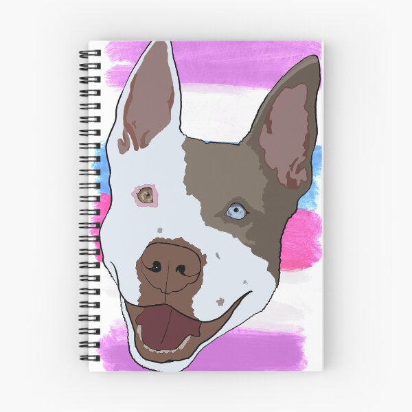 Item preview, Bigender pride pitbull  designed and sold by LeahcarsArt.