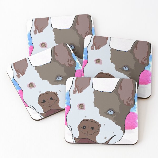 Item preview, Bigender pride pitbull  designed and sold by LeahcarsArt.