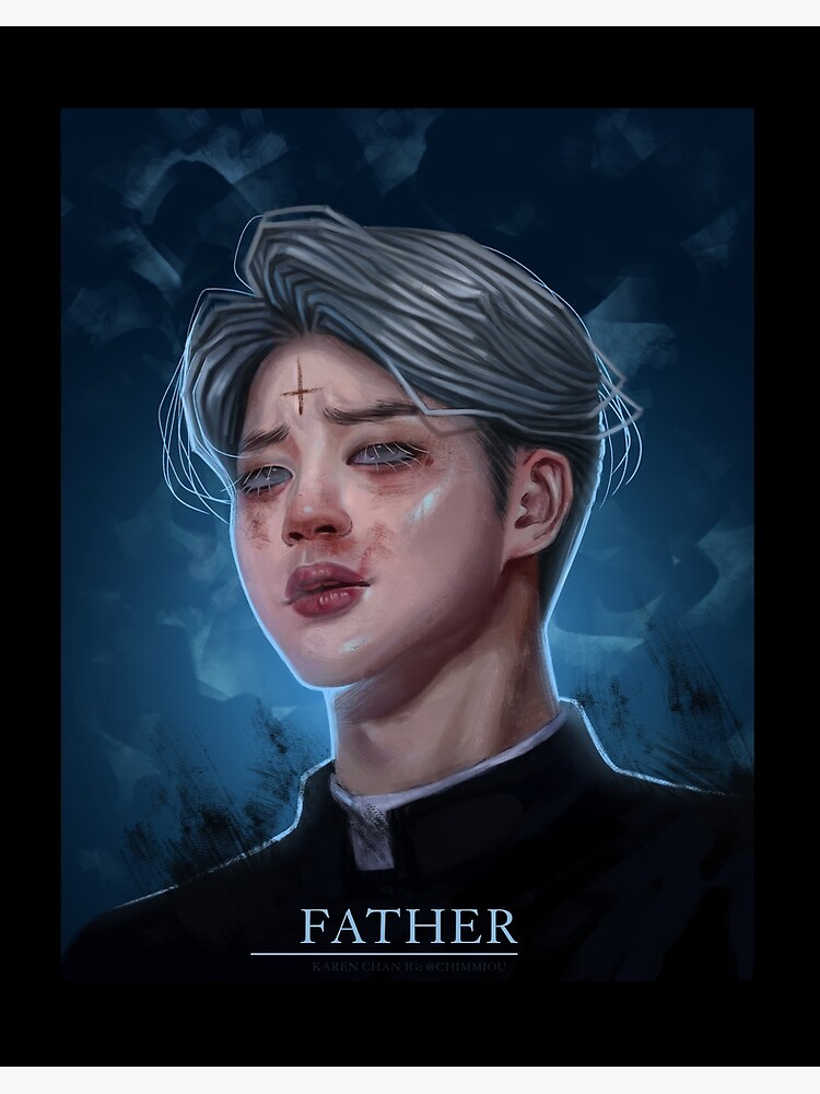 BTS Jimin FACE Digital Painting Art Board Print for Sale by dominikamills