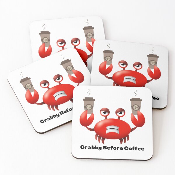 Item preview, Crabby Before Coffee designed and sold by WeTrieditatHome.