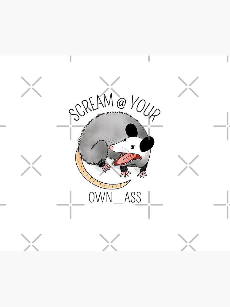 Disover SCREAM AT YOUR OWN ASS OPOSSUM Shower Curtain