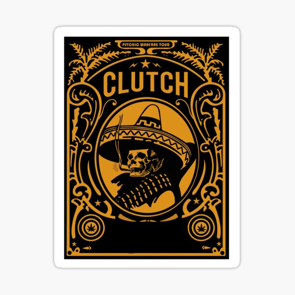 "CLUTCH 'BEST TRENDING COVERS" Sticker for Sale by dredfern1d Redbubble