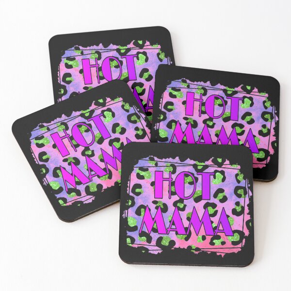 Item preview, Hot mama, bright leopard print, gifts for wife, gift for girlfriend, baby mama  designed and sold by Jessiecrow87.