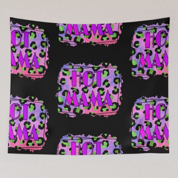 Item preview, Hot mama, bright leopard print, gifts for wife, gift for girlfriend, baby mama  designed and sold by FACELESS MONKEY.