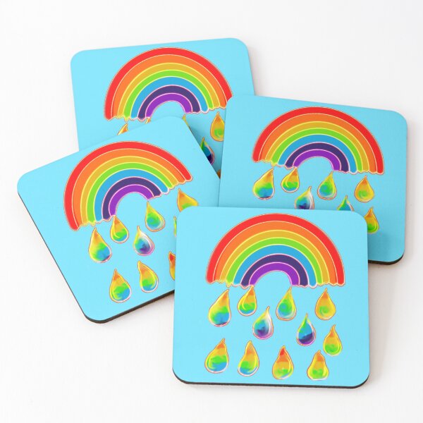 Item preview, Rainbow raindrops designed and sold by Artonmytee.