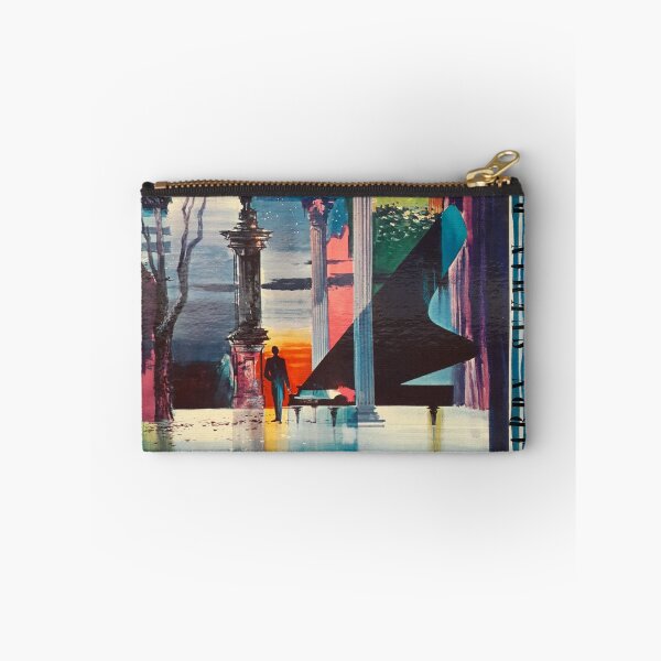 Item preview, Nightfall. piano, grand piano, pillars, colors, lounge, bachelor pad, jazz designed and sold by Vintaged.