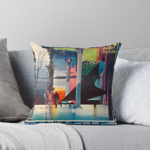 Item preview, Nightfall. piano, grand piano, pillars, colors, lounge, bachelor pad, jazz designed and sold by Vintaged.