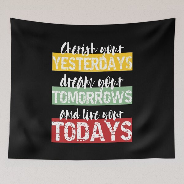 Item preview, Living Fully - cherish your yesterdays, dream your tomorrows and live your todays designed and sold by PlusAdore.