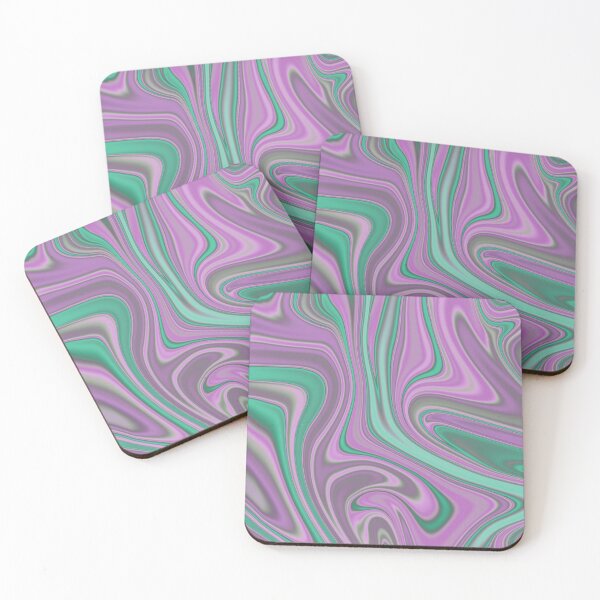 Item preview, Purple & Green Holographic Swirl Pattern designed and sold by The Masked Designer.