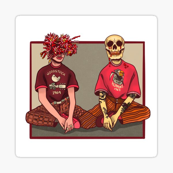 Woodstock Vs Altamont Sticker