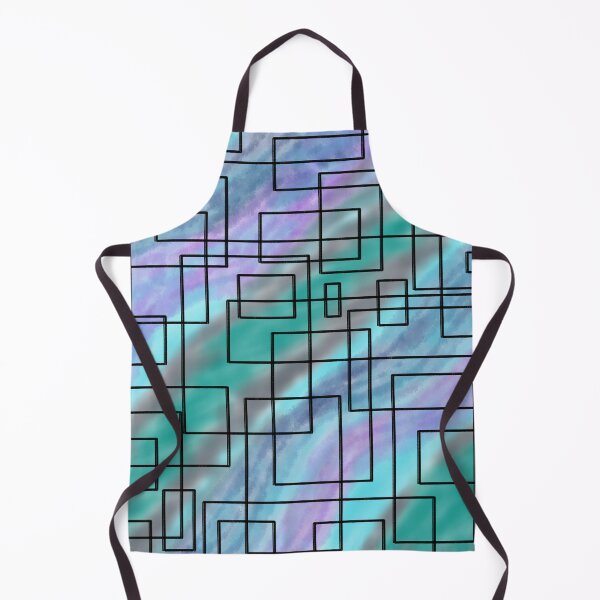 Item preview, Abstract Geometric blue purple rectangles designed and sold by SoniasArtwork.