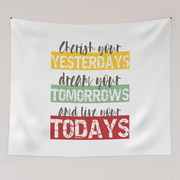 Item preview, Living Fully - cherish your yesterdays, dream your tomorrows and live your todays designed and sold by PlusAdore.