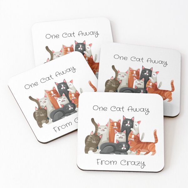 Item preview, One Cat Away From Crazy designed and sold by WeTrieditatHome.