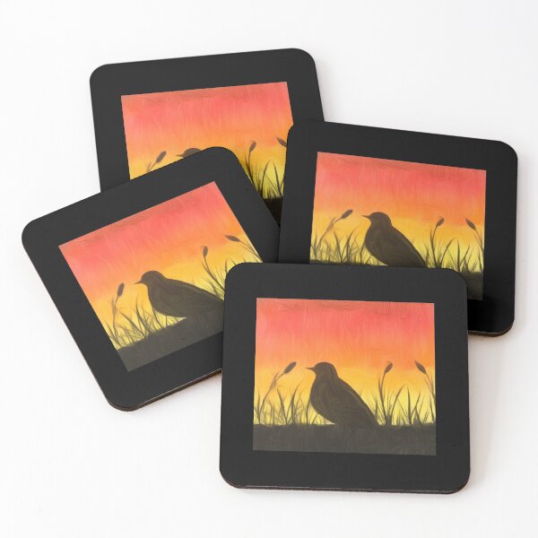 Item preview, Bird at sunset oil designed and sold by carrinajh.