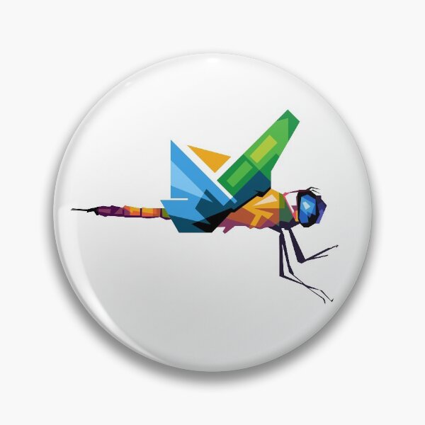 Aperçu de l'œuvre Cool Dragonfly PopArt coloré, Artprint créée et vendue par Rizky Dwi Aprianda.