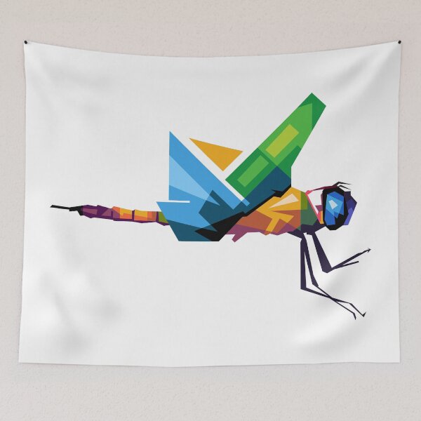 Item preview, Cool Dragonfly Colorful PopArt, Artprint designed and sold by Rizky Dwi Aprianda.