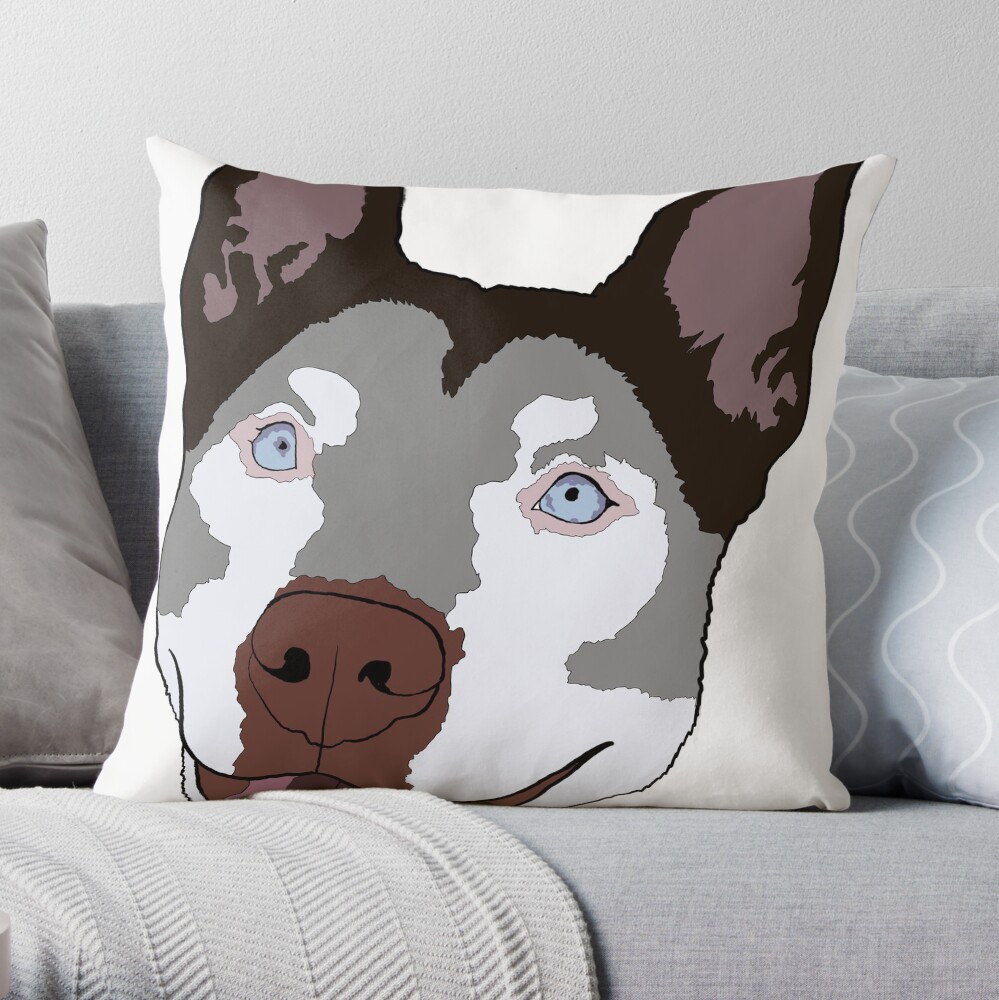 Husky dog clearance pillow