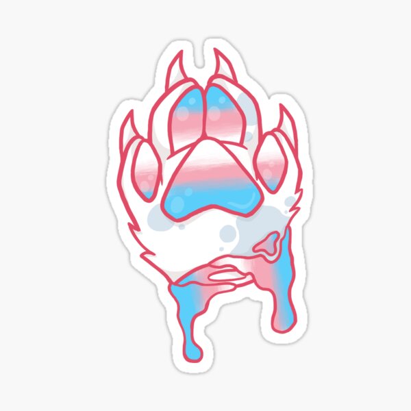 Item preview, Transgender Paw Pride Spotted designed and sold by FreakyFurz.