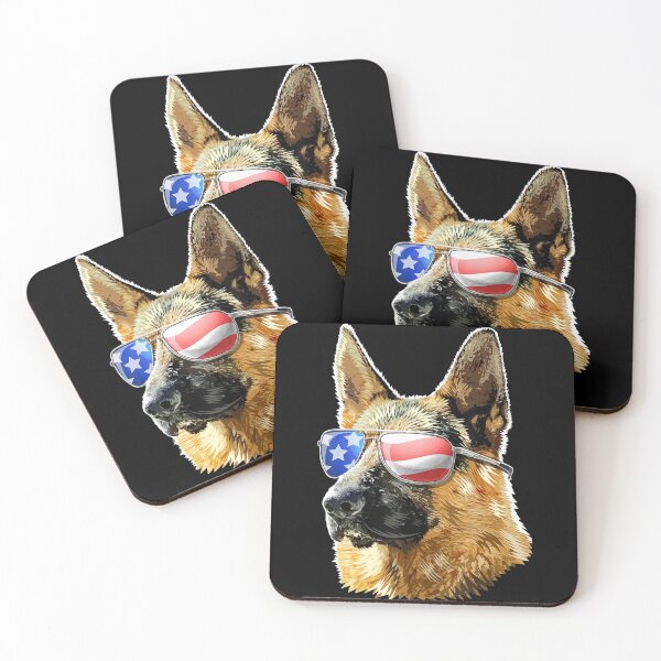 Item preview, Patriotic German Shepherd American Flag designed and sold by LbentaChard.