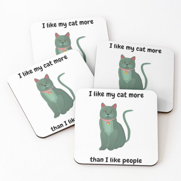 Item preview, I like my cat more than I like people designed and sold by WeTrieditatHome.
