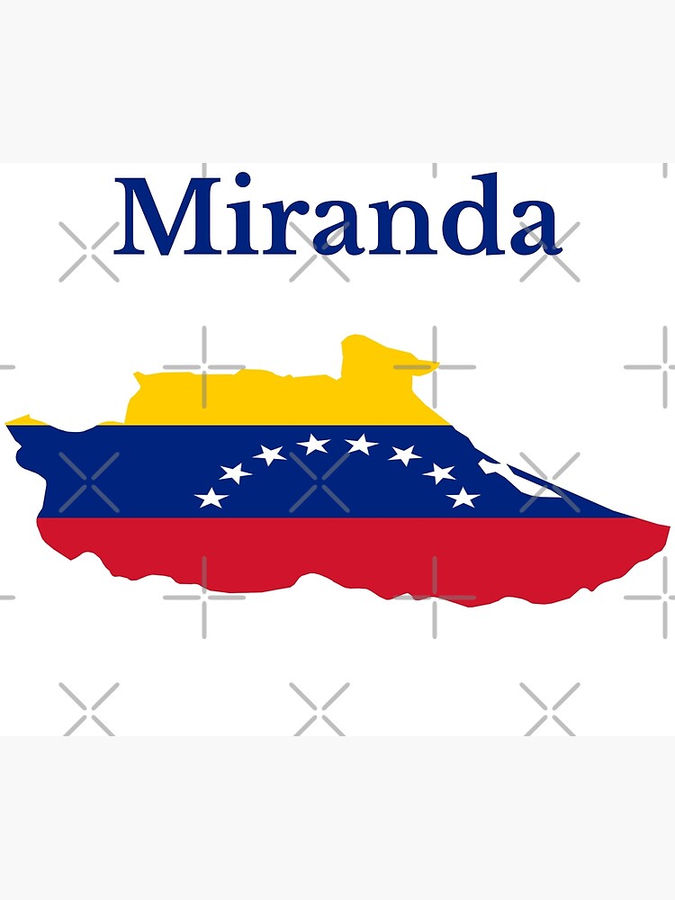 Lámina Fotográfica Diseño De Mapa Del Estado Miranda Venezuela De Marosharaf Redbubble 5005