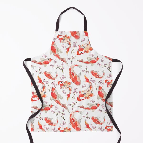 Item preview, Koi fish Pattern, Hand Drawn Seamless Pattern With Blossom Cherry designed and sold by graphic-genie.