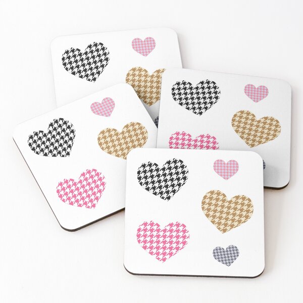 Item preview, Preppy Houndstooth Hearts  designed and sold by art-by-gui.