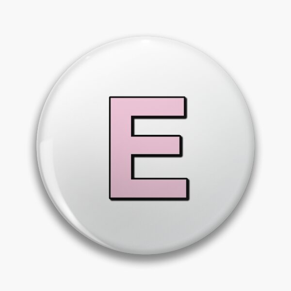 Item preview, Pink letter E designed and sold by Ninja Design Printable.