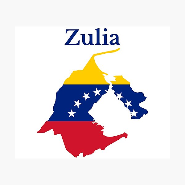 Lámina Fotográfica Diseño De Mapa Del Estado Zulia Venezuela De Marosharaf Redbubble 4105