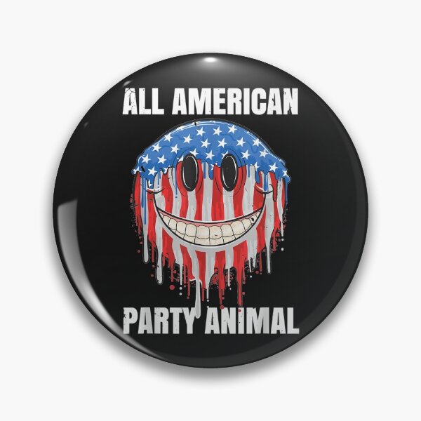 Artikelvorschau, American Rave Apparel US-Flagge Smiley Techno 4. Juli Party entworfen und verkauft von miriamee.