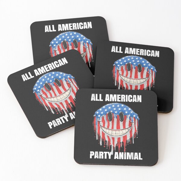 Item preview, American Rave Apparel US Flag Smiley Techno July 4th Party designed and sold by miriamee.