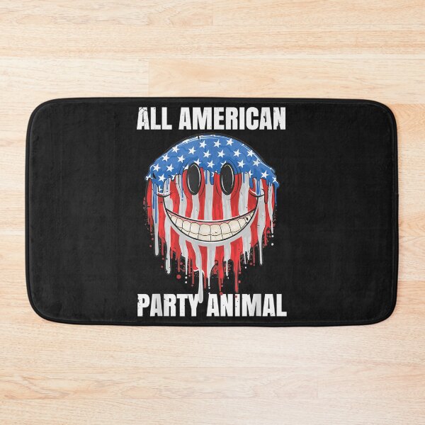 Item preview, American Rave Apparel US Flag Smiley Techno July 4th Party designed and sold by miriamee.