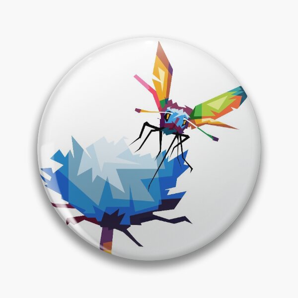 Aperçu de l'œuvre Fleur Insecte WPAP PopArt, Artprint créée et vendue par Rizky Dwi Aprianda.