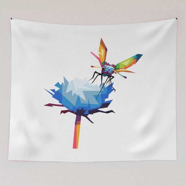 Item preview, Flower Insect WPAP PopArt, Artprint designed and sold by Rizky Dwi Aprianda.