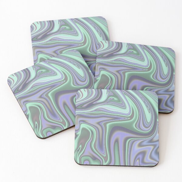 Item preview, Purple & Aqua Holographic Swirl Pattern designed and sold by The Masked Designer.