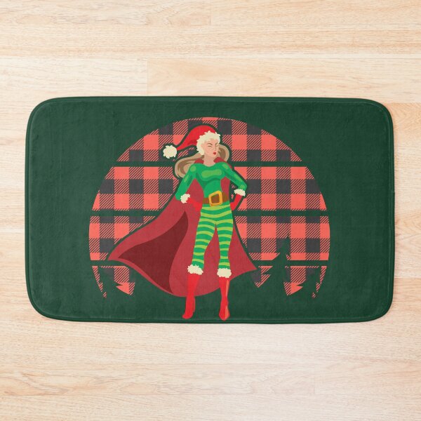 Item preview, Superhero Christmas Elf Woman designed and sold by Chubuter.