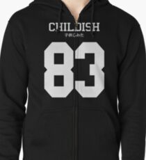 Childish Jersey Zipped Hoodie