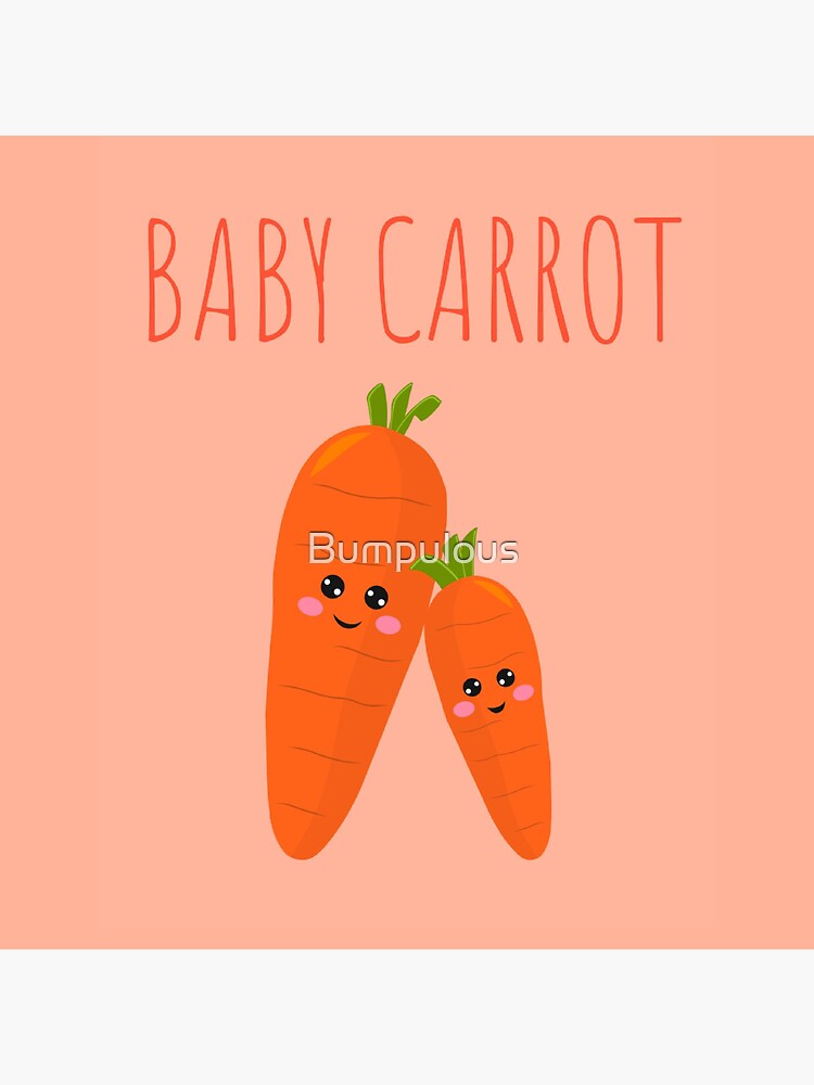 "Carrots. Baby Carrot." Sticker by Bumpulous Redbubble