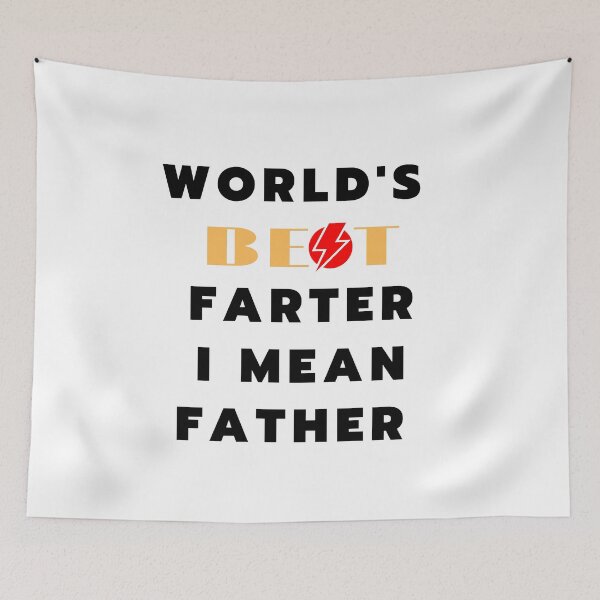 Item preview, World's Best Farter I Mean Father t-shirt designed and sold by KD8264.