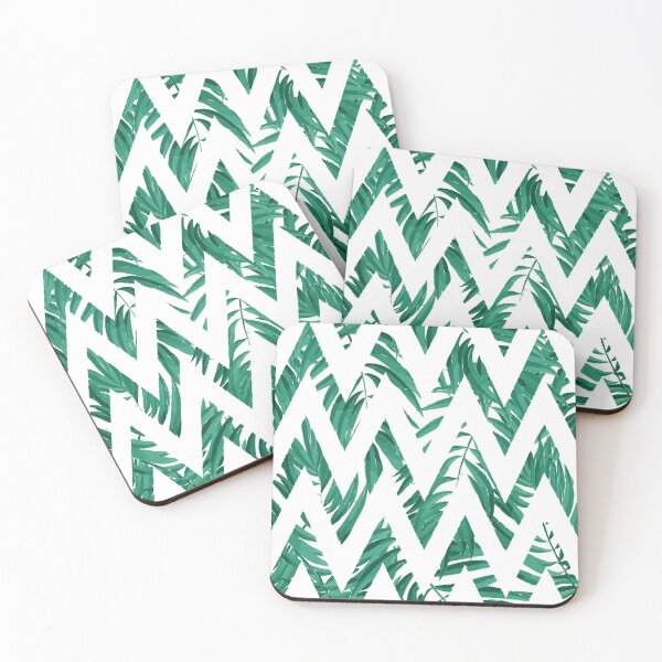 Item preview, Palm Leaves Zig Zag Line designed and sold by GL Digital Artwork .