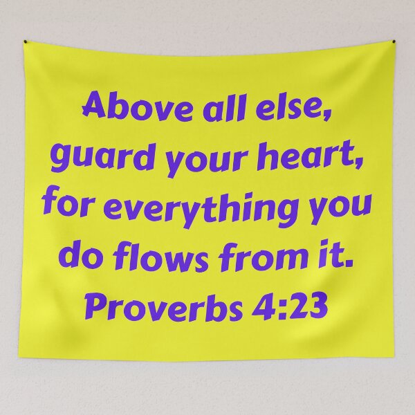 Item preview, Bible Verse Proverbs 4:23 designed and sold by Prayingwarrior.