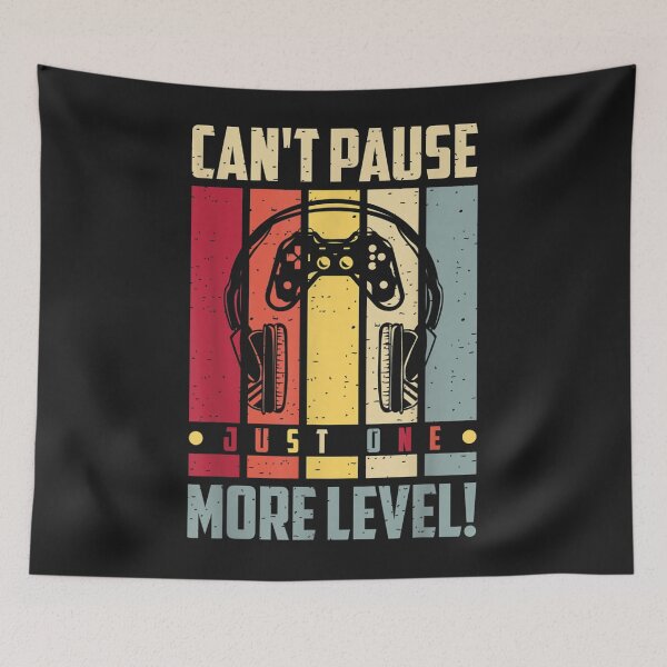 Item preview, Cant Pause Just One More Level Funny Gamer designed and sold by miriamee.
