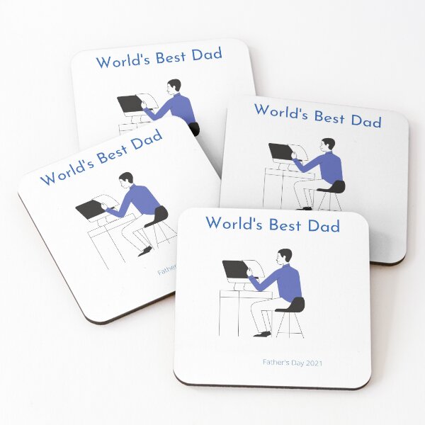 Item preview, World's Best Dad #FathersDay2021 designed and sold by GeoTeasters.