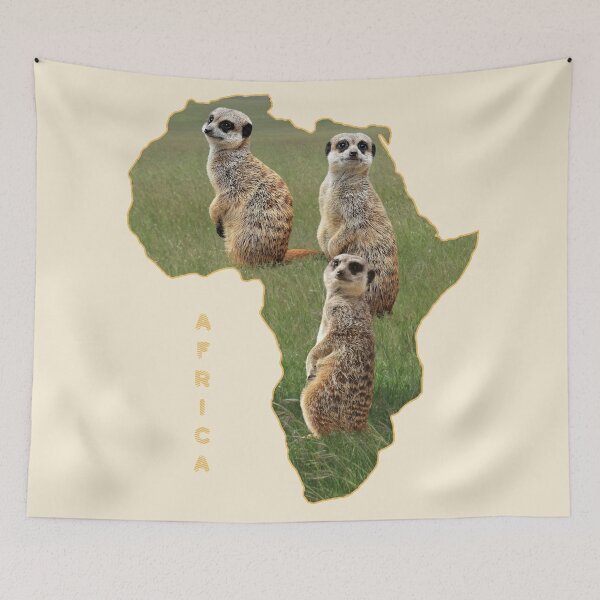 Item preview, Africa and funny meerkats - mongooses designed and sold by TShirtsundMehr.