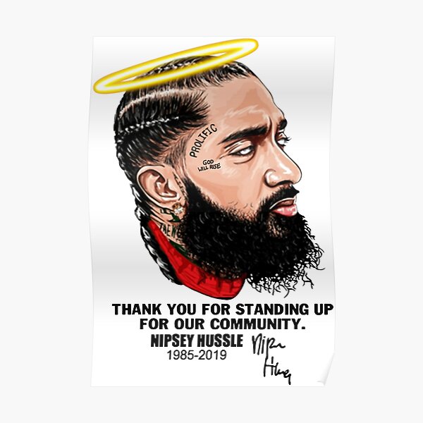 Nipsey Hussle Art Canvas Nipsey With a Crown Art Canvas 