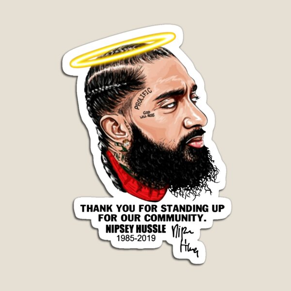 Nipsey Hussle Side Profile With Eye Magnet for Sale by luzerome